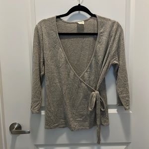 Bow Tie-Front Sweater